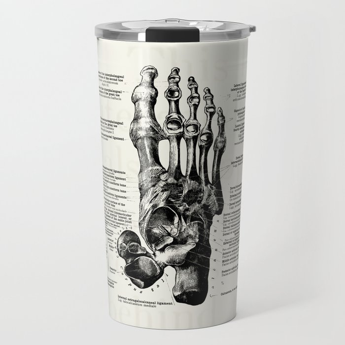 Joints of the Foot Vintage Anatomy Podiatry Illustration Travel Mug