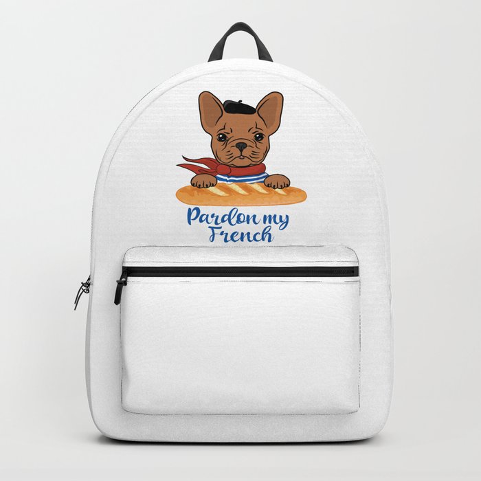 Pardon My French - Funny French Bulldog Backpack