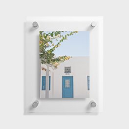 Santorini Oia Blue Door Dream #2 #minimal #wall #decor #art #society6 Floating Acrylic Print
