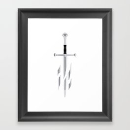 Shards of Nar-sil, An-duril, Lord of, Sword, the rings Framed Art Print