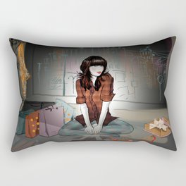 Zooey Deschanel Night Rectangular Pillow