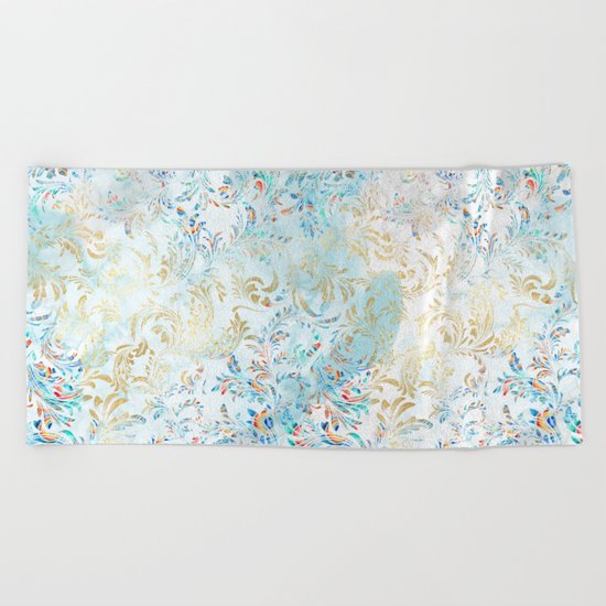 Feather peacock #15 Beach Towel