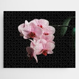 Vintage Pink Orchid flowers | Nature Photography Jigsaw Puzzle