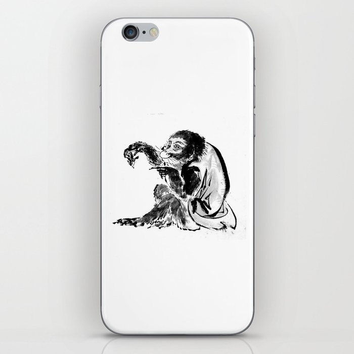 Hokusai, Monkey and bee iPhone Skin