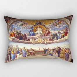 The Disputation of the Holy Sacrament by Raphael Rectangular Pillow