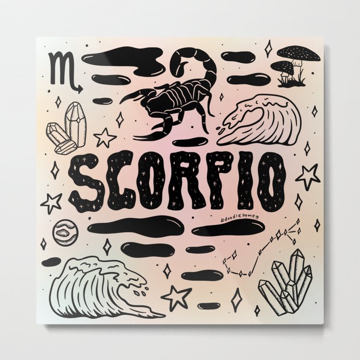 Celestial Scorpio Metal Print