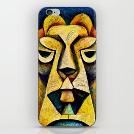 Abstract Lion Head iPhone Skin