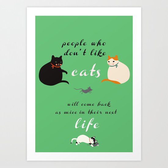 about cats Art Print