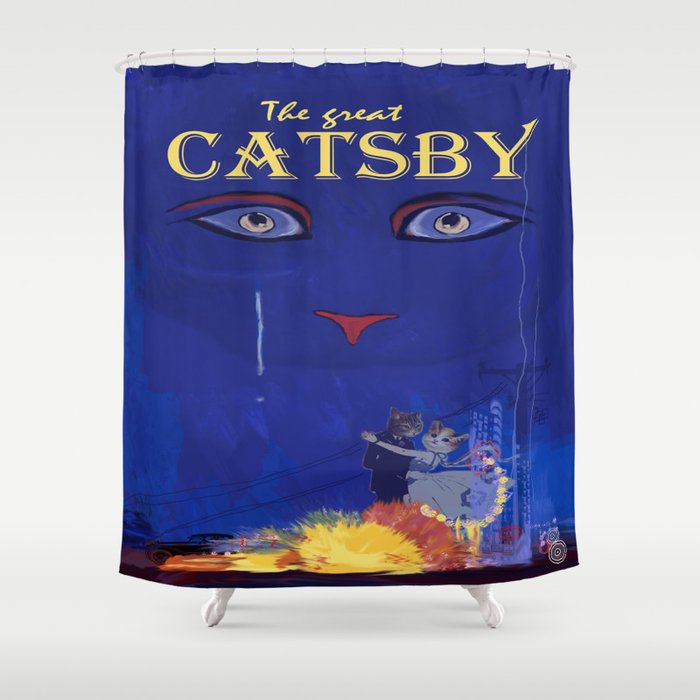 The Great Catsby Shower Curtain