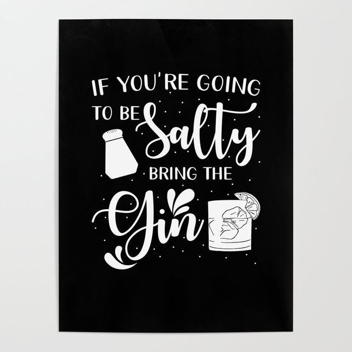 Gin Saying Funny Poster