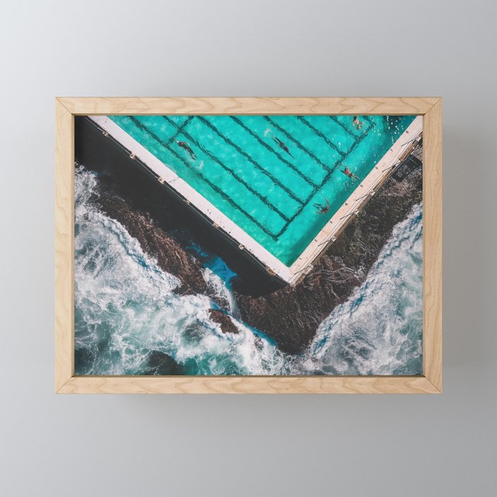 The Pool Framed Mini Art Print