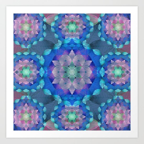 The Flower of Life - Leaf Pattern 2 Art Print
