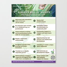 Baby's Bill of Rights Canvas Print