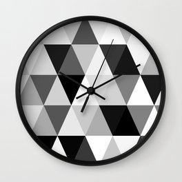 rombi black white Wall Clock