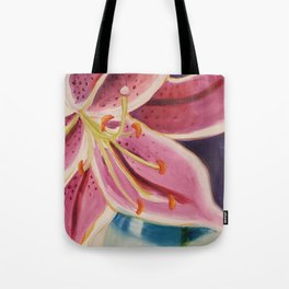 pink lily Tote Bag