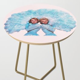 Sisters - White Christmas - Watercolor Side Table