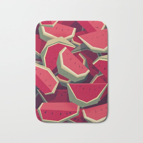Too many watermelons Bath Mat