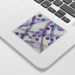 Watercolor Abstract Bubbles of Social Communication 3 Sticker