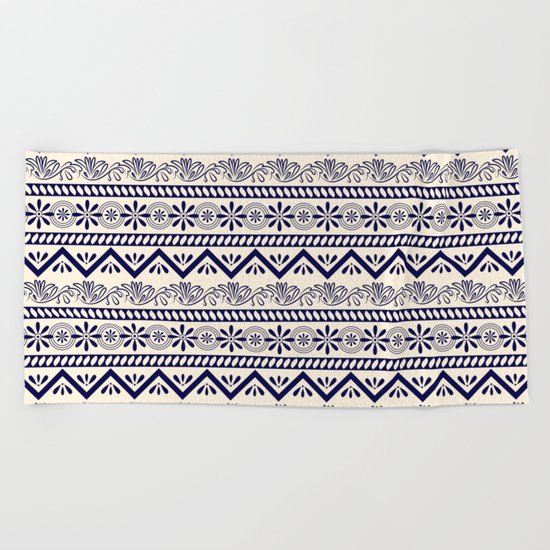 Tribal Pattern Beach Towel