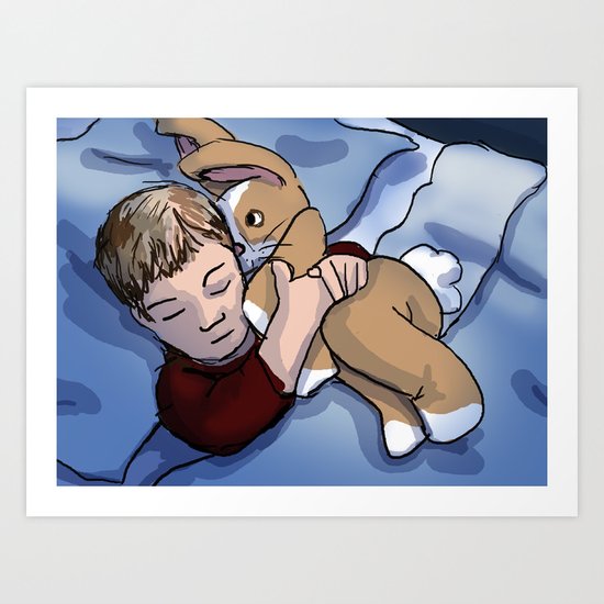 Boy Sleeping Art Print