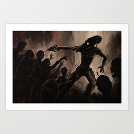 Day 13 Art Print | Digital, Postapo, Doctor, Zombie, Plaguedoctor, Medic, Undead, Virus, Death, Painting 