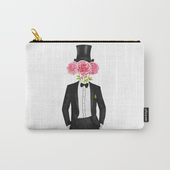 Gentleman with flowers Carry-All Pouch