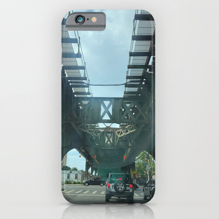 Elevated Train Track In Brooklyn NY iPhone Case