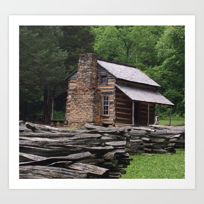 Cabin in Tennessee Art Print