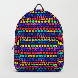 Colorful Paint Dots Pattern Backpack