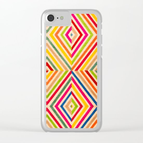 X Lines Clear iPhone Case