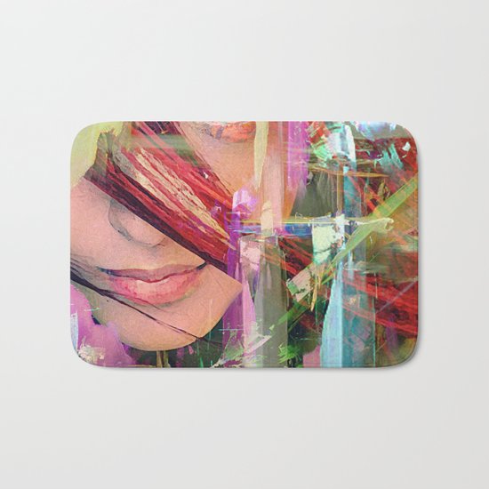 Abstract girl Bath Mat