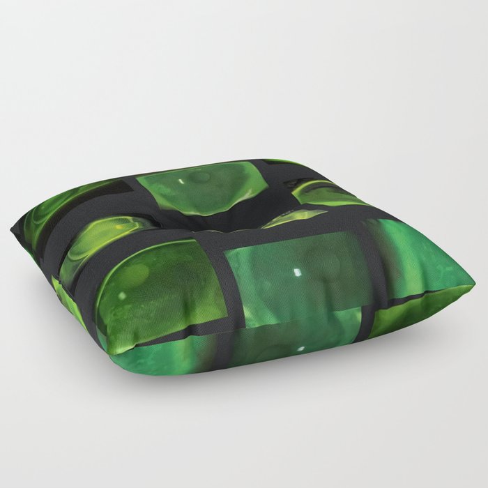 green eye aesthetic  Floor Pillow