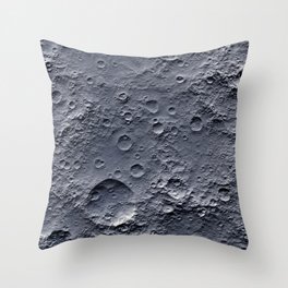 Moon Surface Throw Pillow