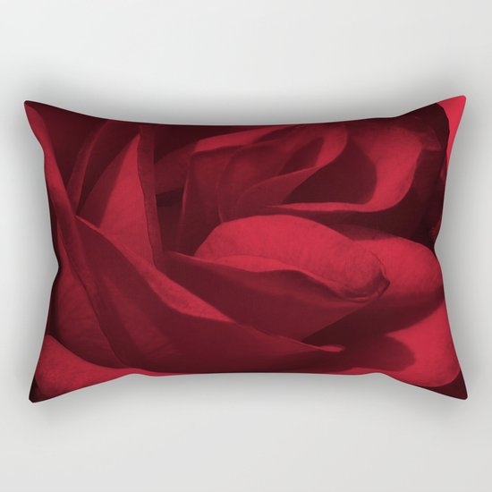 rose rouge 5 Rectangular Pillow