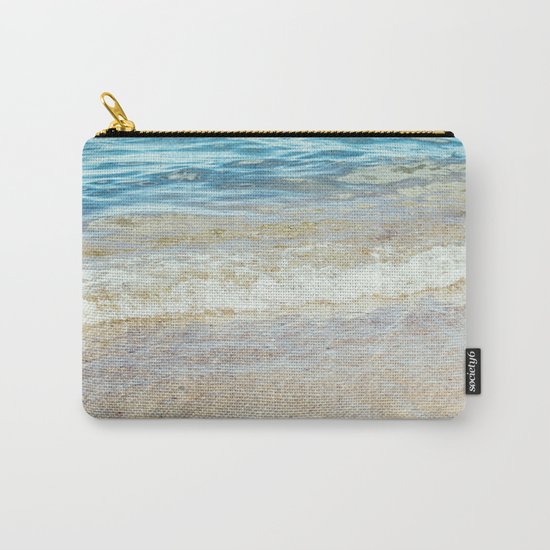 Wave Closeup At Blue Sea Carry-All Pouch