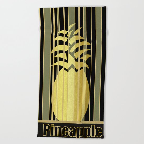 Pineapple Glam Beach Towel
