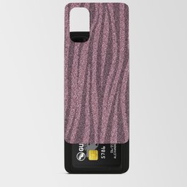 Pink Glitter Zebra Print Android Card Case