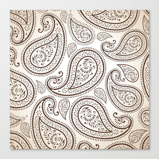 Paisley Threads Canvas Print