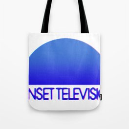 Sunset Television Logo Blue Tote Bag