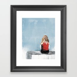 Little girl Framed Art Print