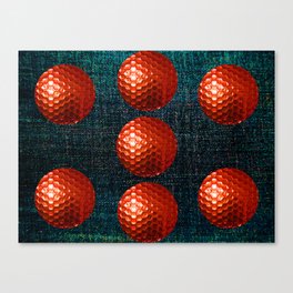 RED GOLF BALLS Canvas Print