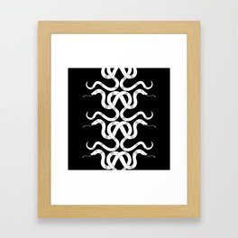 Snake Tracks Black Framed Art Print