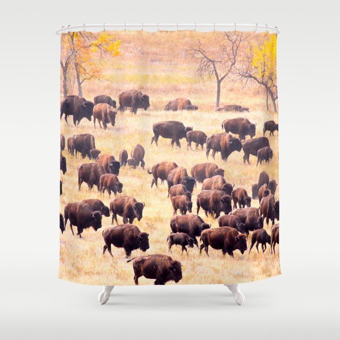 Buffalo Roundup at Custer State Park Shower Curtain