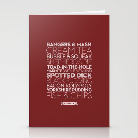 London — Delicious City Prints Stationery Cards