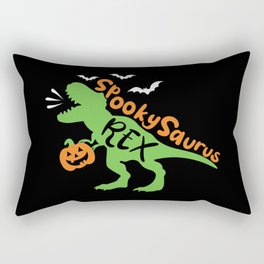 SpookySaurus Rex Halloween Funny Dinosaur Rectangular Pillow