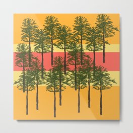 Pine Trees II Metal Print