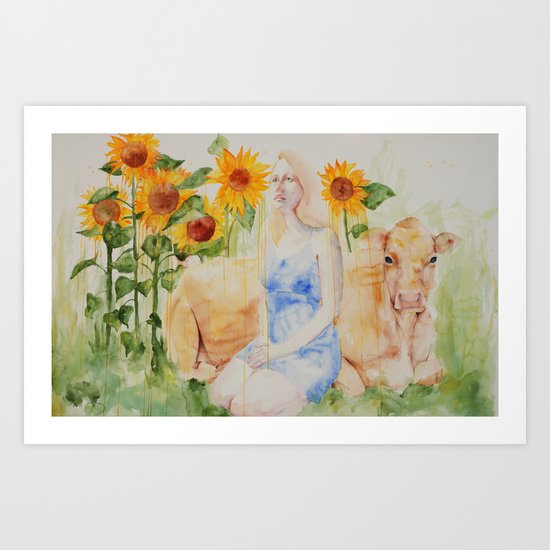 Fatted Calf Art Print
