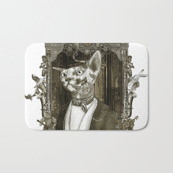Steampunk Mr. Sphinx Bath Mat