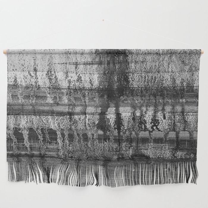 Grayscale Stains Wall Hanging