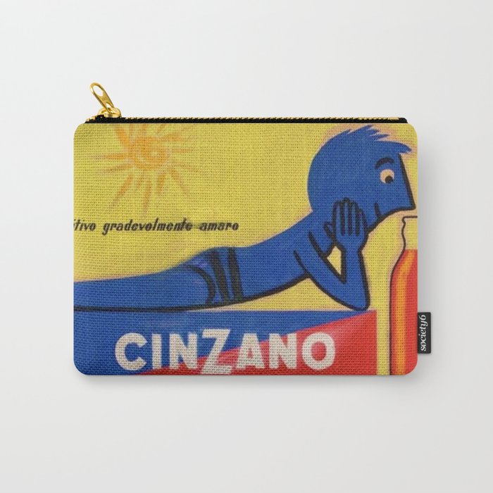 Vintage Cinzano Aperitif Amare Advertising Poster Carry-All Pouch